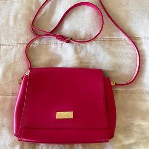 Kate Spade Fuchsia Pink Shoulder & Crossbody Purse with Adjustable Strap